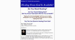 Desktop Screenshot of healingfromgodisavailable.com